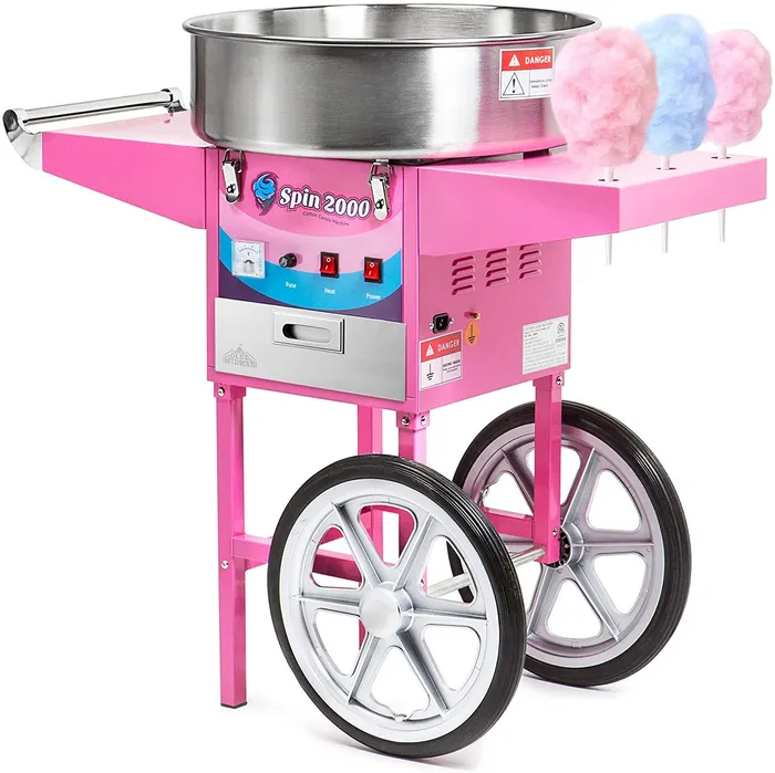 Cotton candy machine on stand 